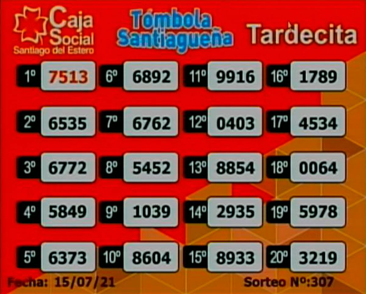 Tardecita 15 de julio 