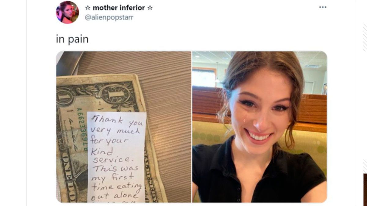 El inesperado mensaje que una moza recibió junto a la propina y que la