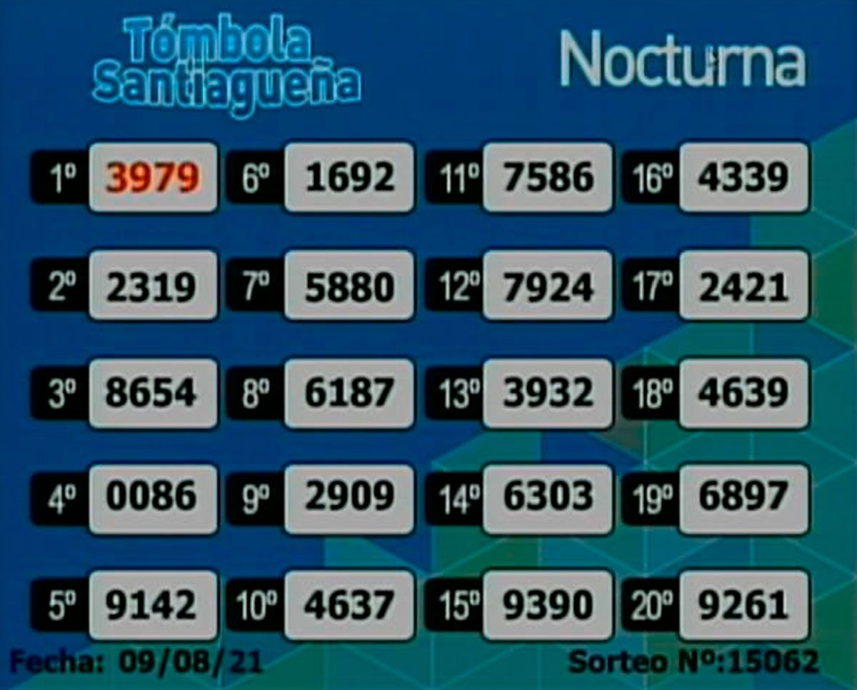 Nocturna 9 de agosto 