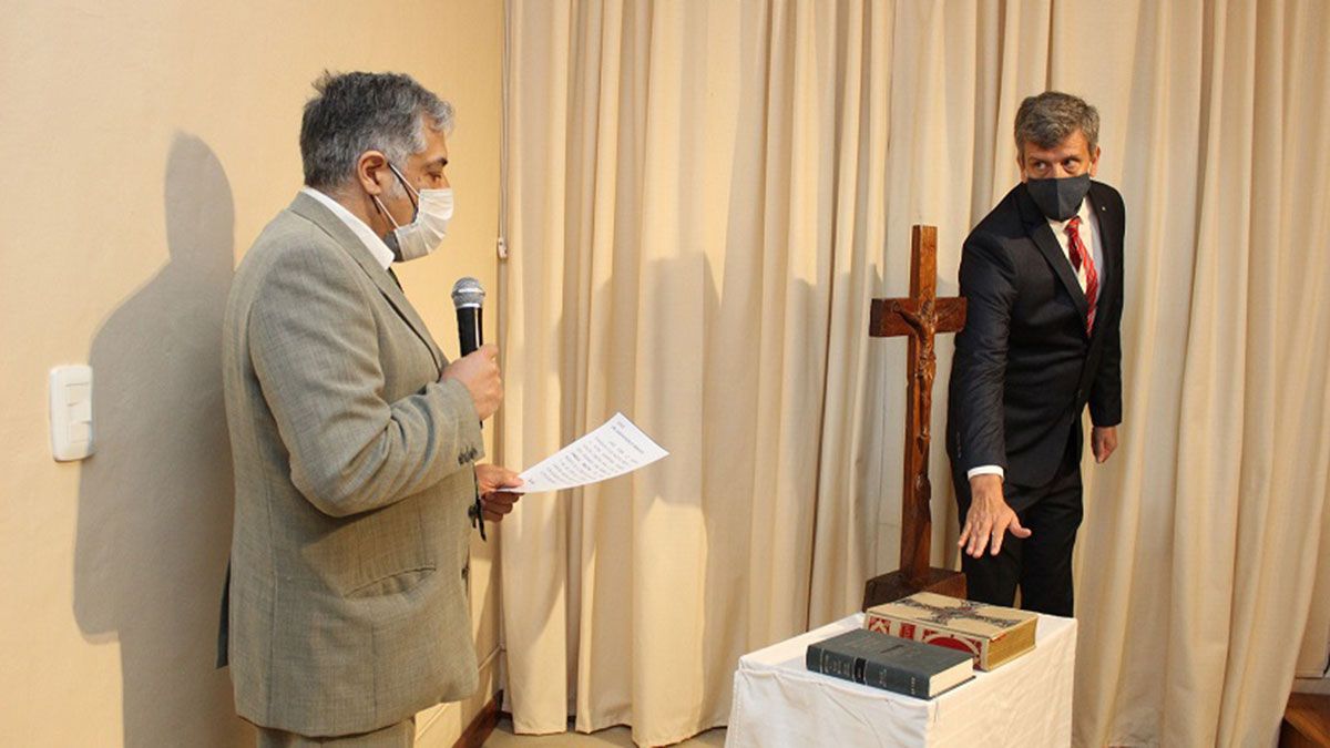 Presidente del STJ tomó juramento a las autoridades del Colegio Notarial - Vimarsana News