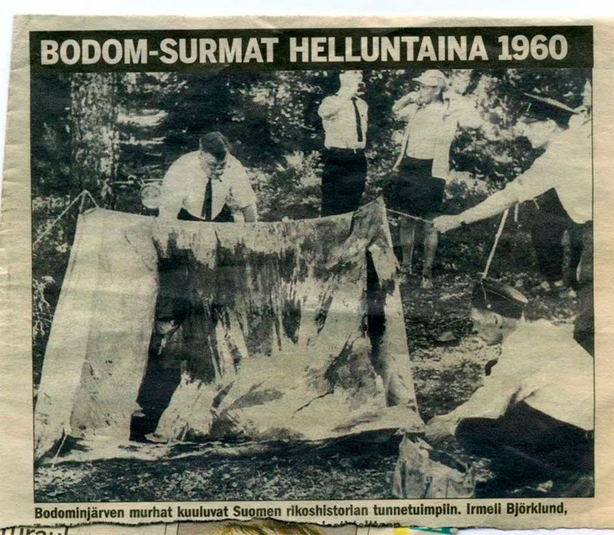 Pericias en el lugar de los asesinatos 