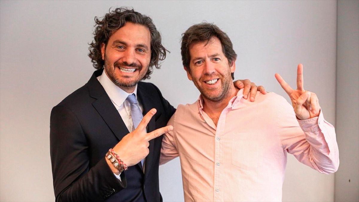 Biondi junto a Cafiero 