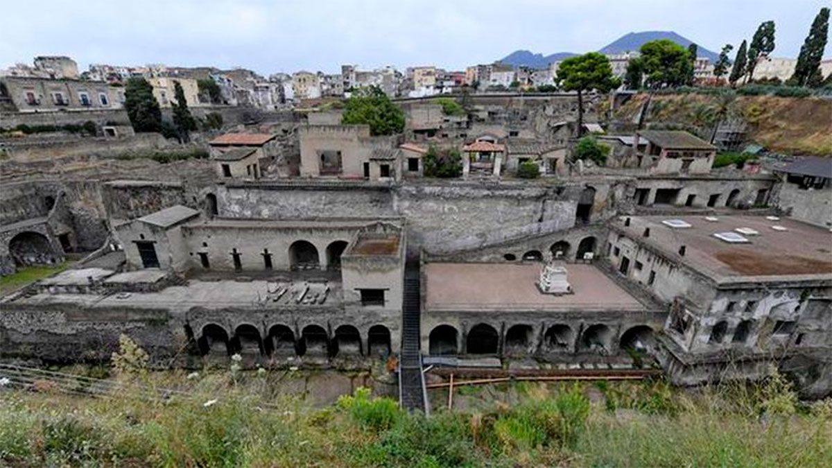 La lava sepultó dos ciudades 