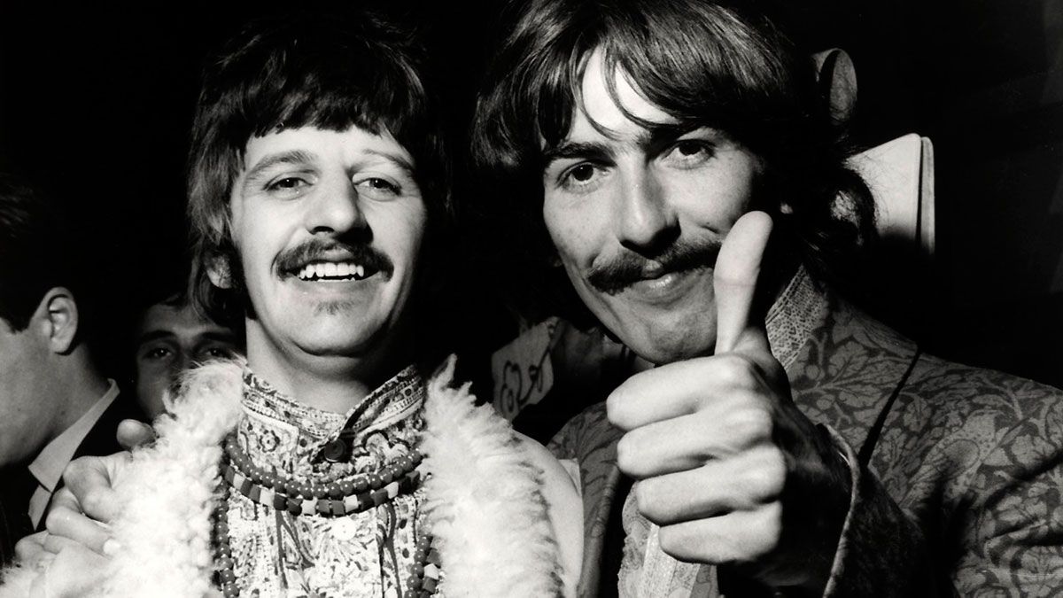 George Harrison y Ringo Starr 