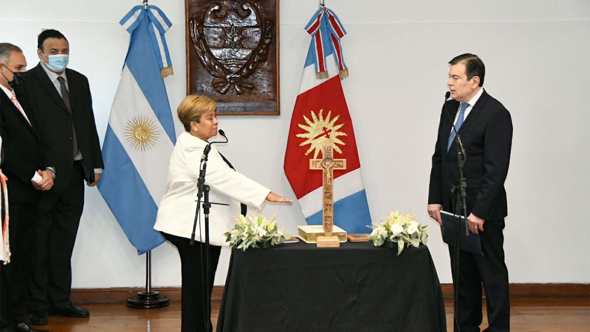 Julia Comán, secretaria de Trabajo. 