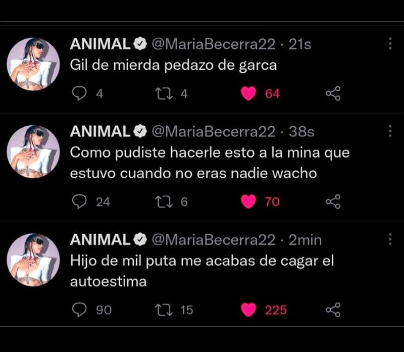 María Becerra tuits 