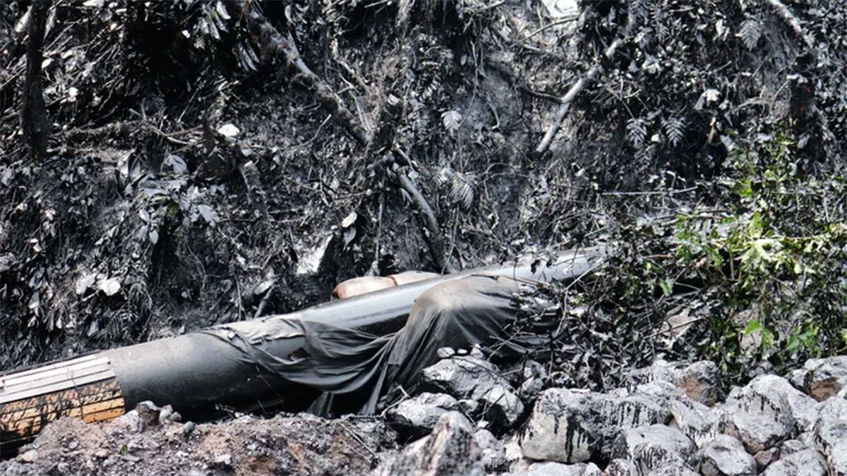 Vista de caños rotos 