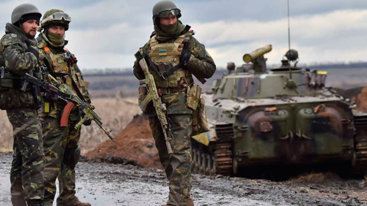 Soldados del ejército ucraniano. 