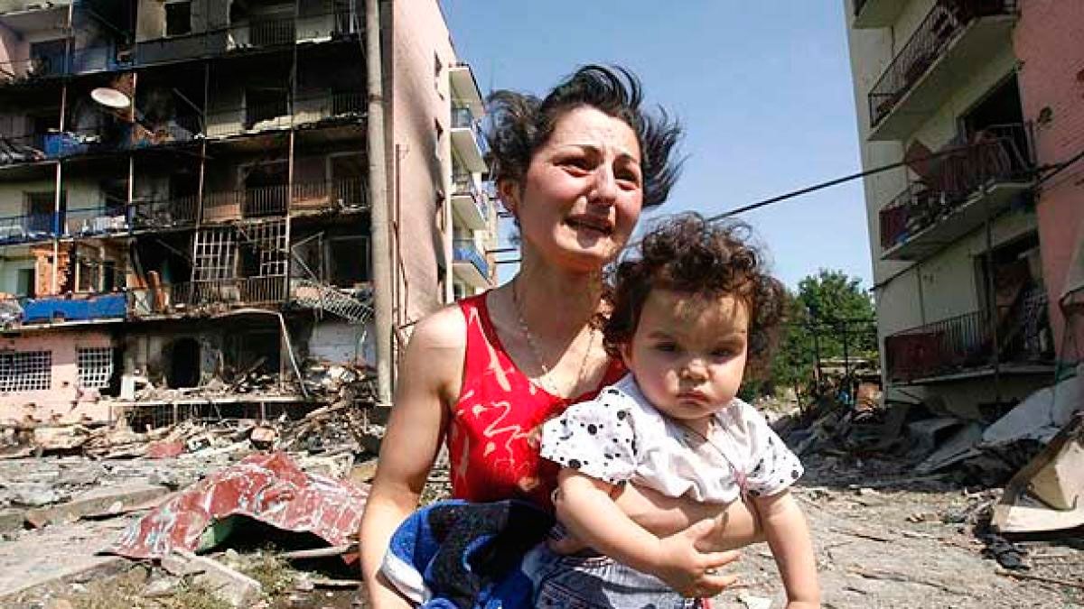 Los civiles sufriendo 