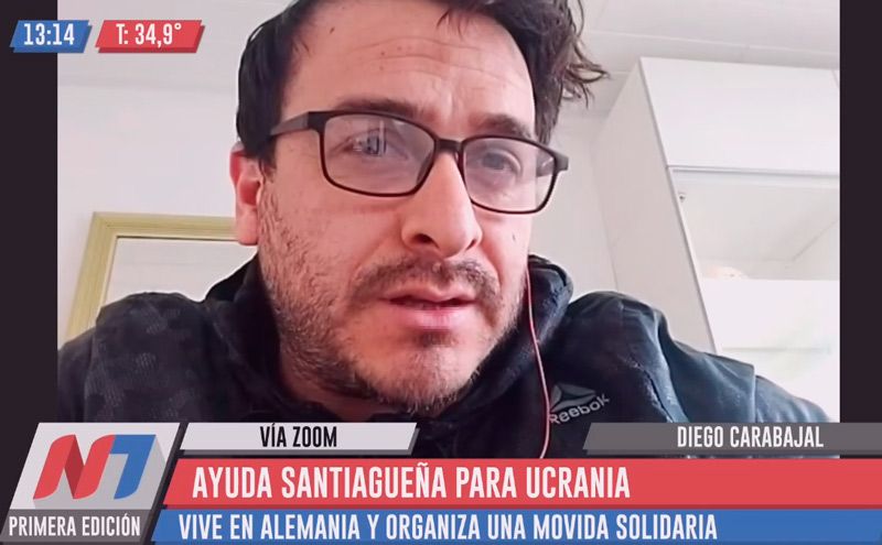 Diego Carabajal en Noticiero 7 