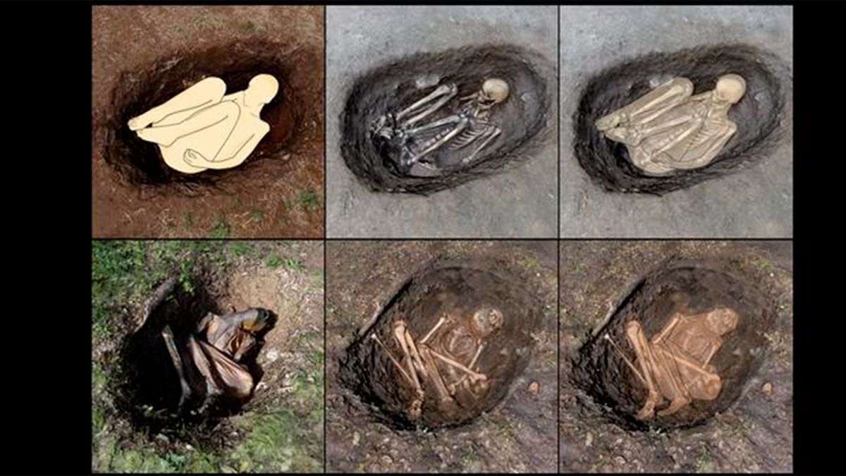 Posición de las momias 