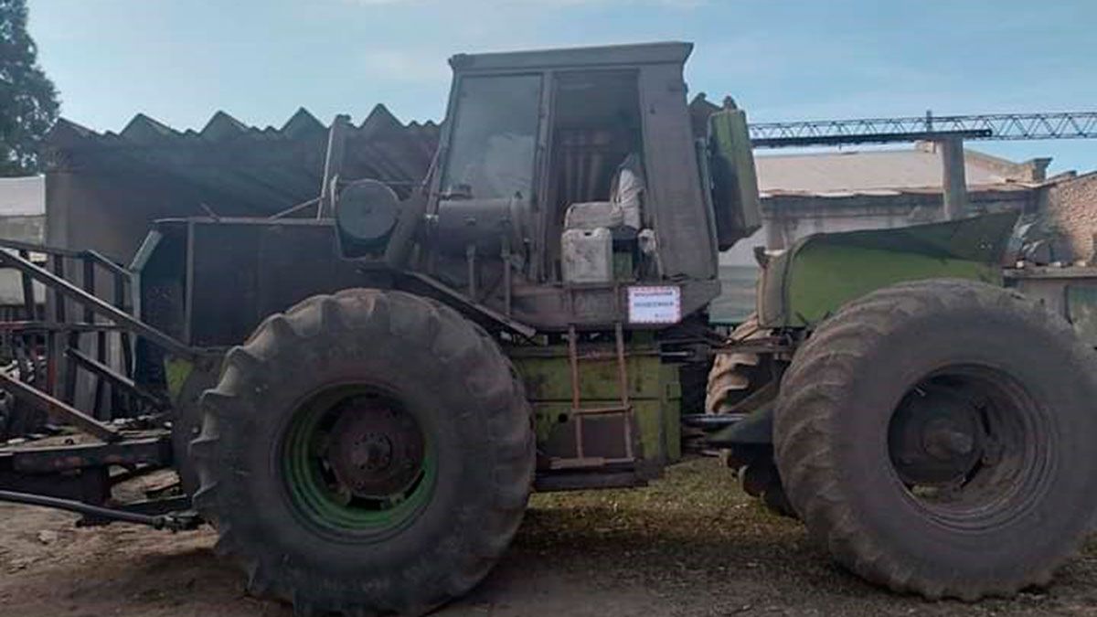 Secuestro de maquinaria por desmonte 