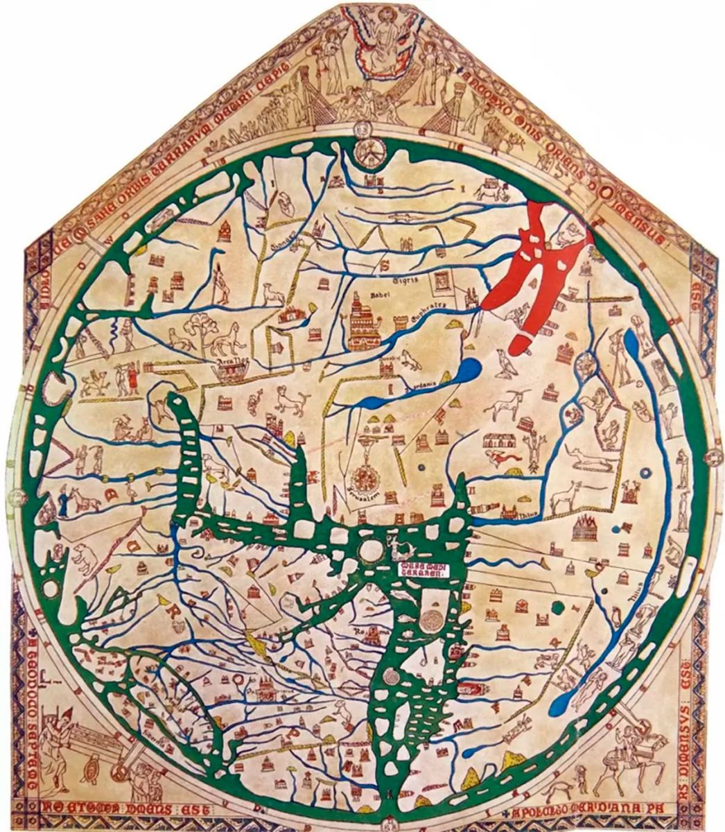 Mapamundi de Hereford. 