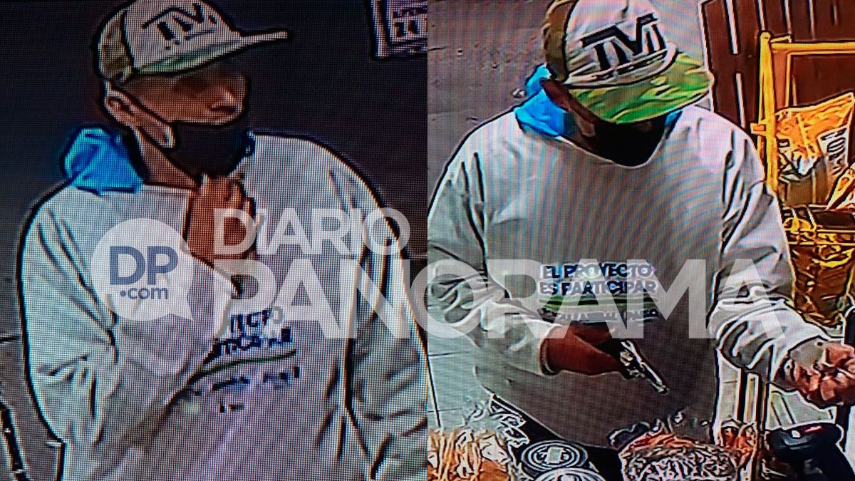 Las cámaras registraron al delincuente. 