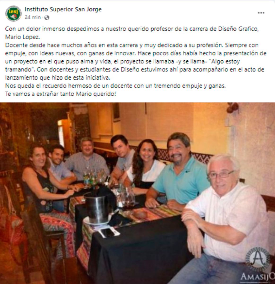 profesor Mario López  