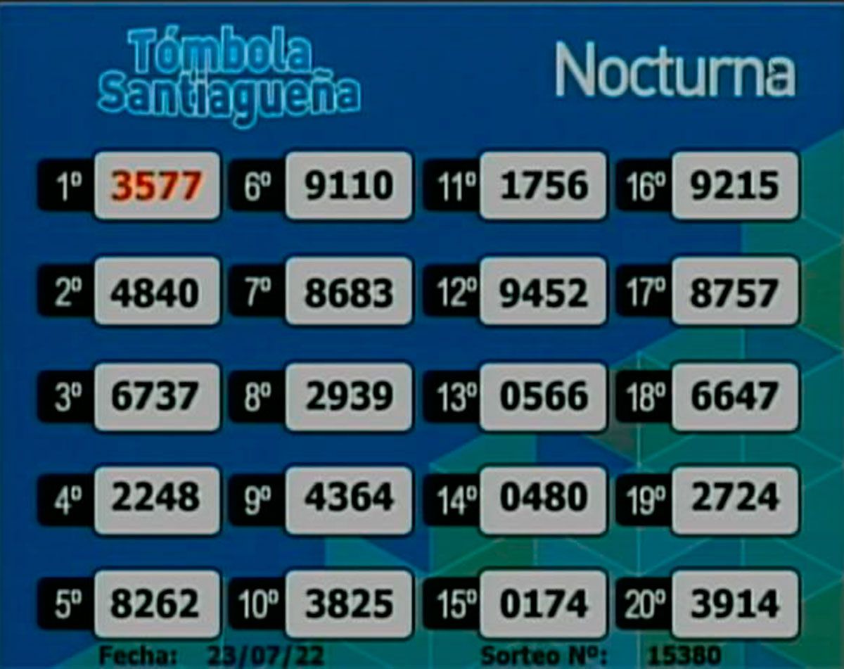 Nocturna 23 de julio 