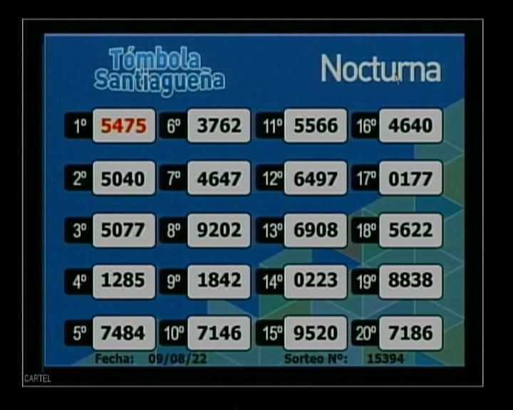 Nocturna 9 de agosto 