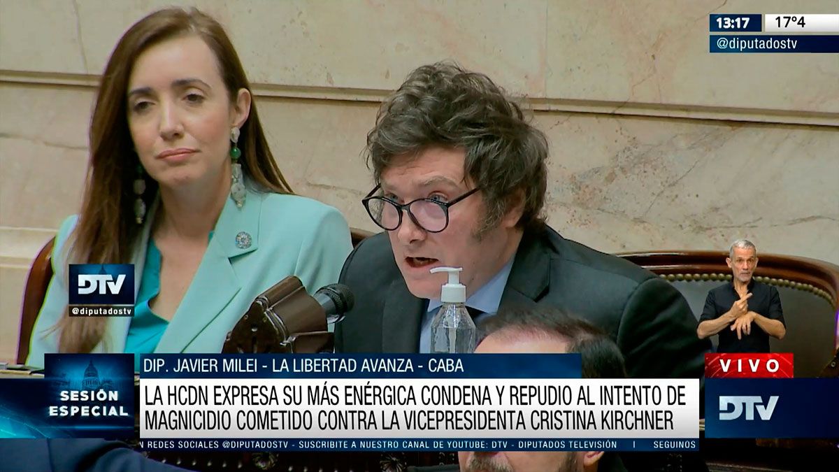 Para Milei y Espert, el intento de asesinato a la Vicepresidenta fue un ...