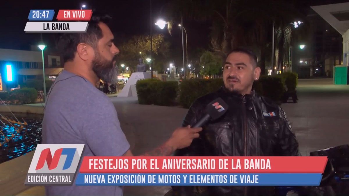 Realizan una exposición de motos y elementos de viaje en la ciudad de La Banda - Vimarsana News