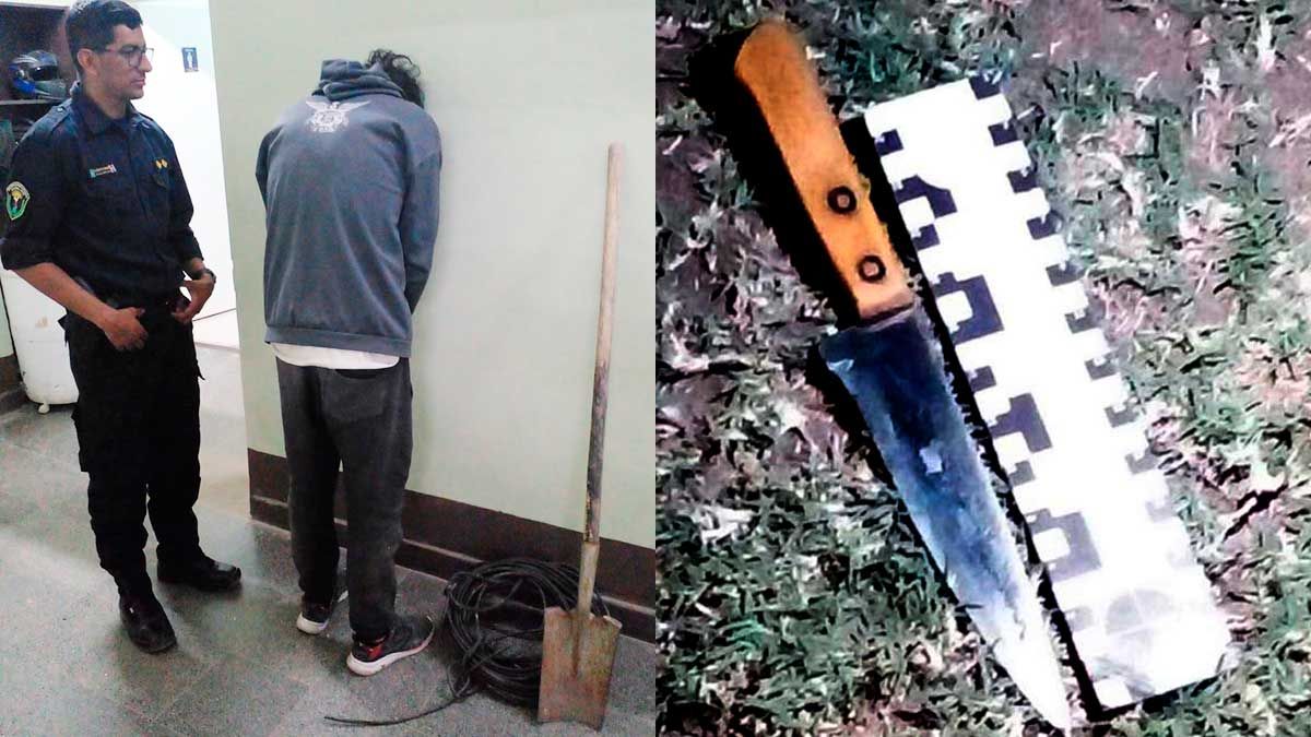 Sorprenden a un delincuente cuando huía con cosas que acababa de robar ...