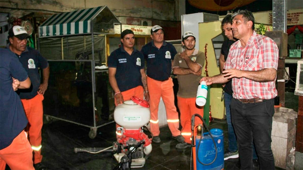 El municipio realizó un amplio operativo de limpieza y sanitización en ...