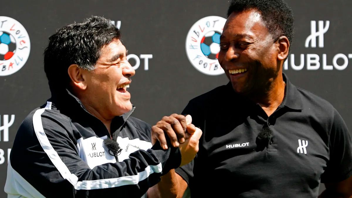 Pelé y Maradona 