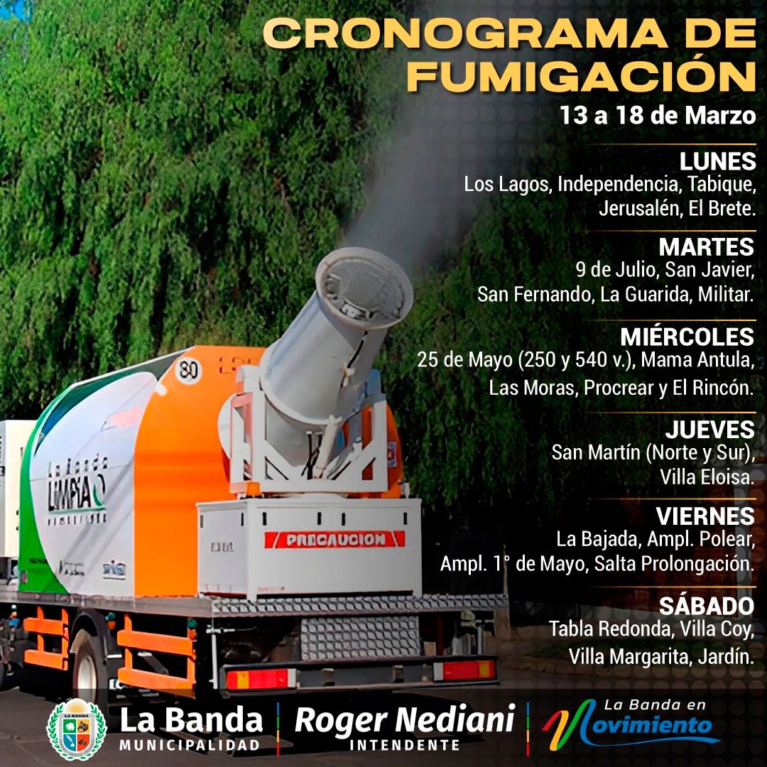 Intensifican tareas de fumigación en barrios de la cuidad en el marco ...