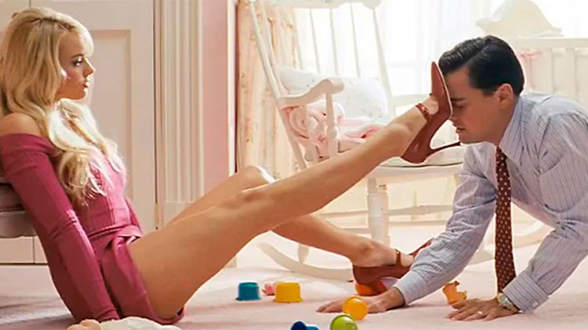 Margot Robbie y Leo DiCaprio 