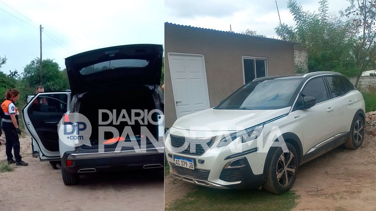 El vehículo en el lugar del incidente 