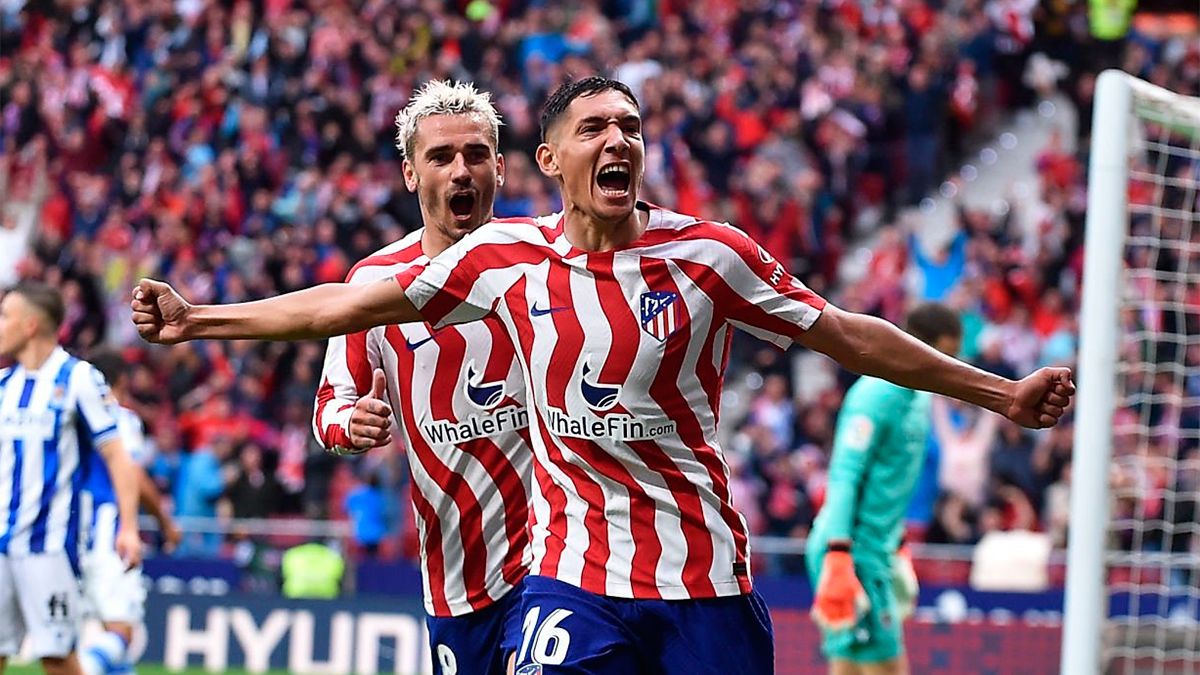 Nahuel Molina festejó en la victoria del Atlético de Madrid - Diario