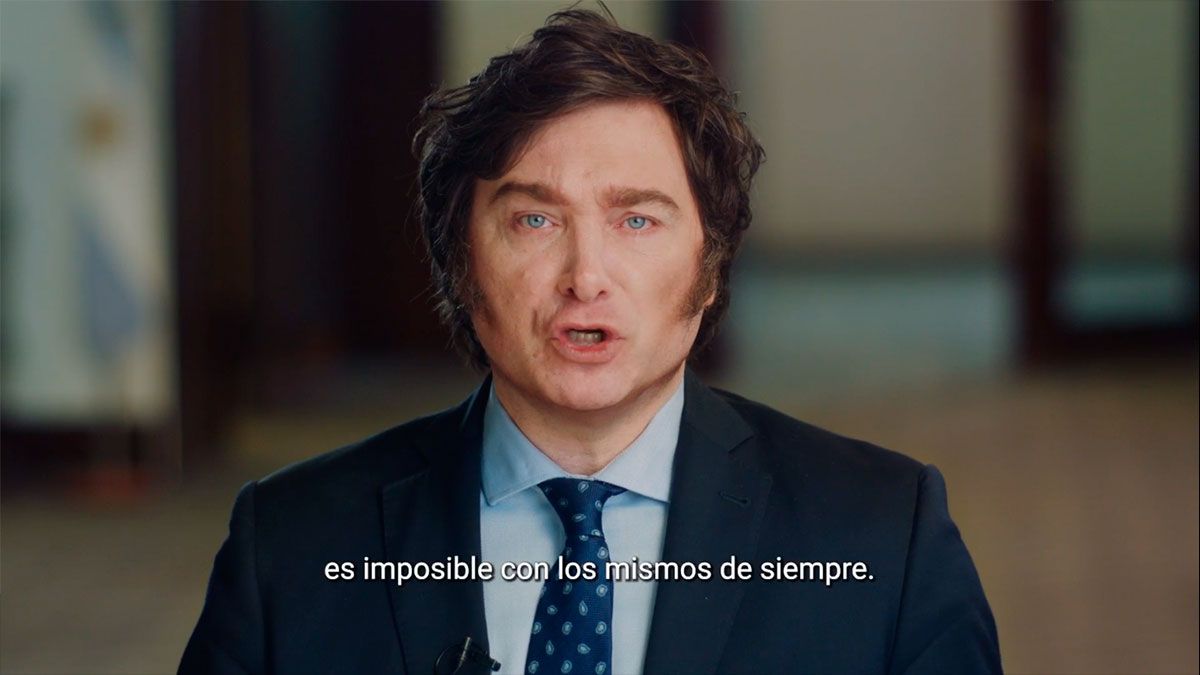 Javier Milei estrenó su primer spot de campaña sin mencionar a la casta ...