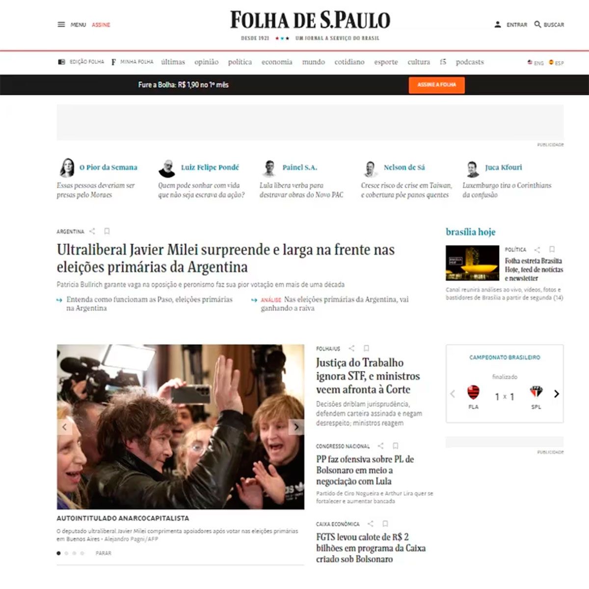 Folha de S. Paulo, Brasil 