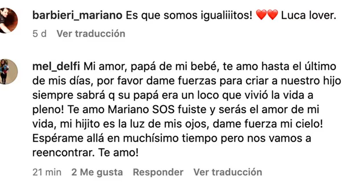 Mensaje en redes sociales 