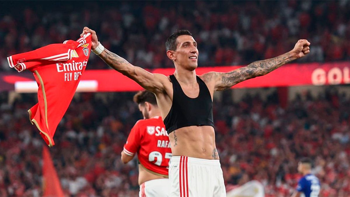 Di María le dio la victoria al Benfica ante Porto en el clásico de