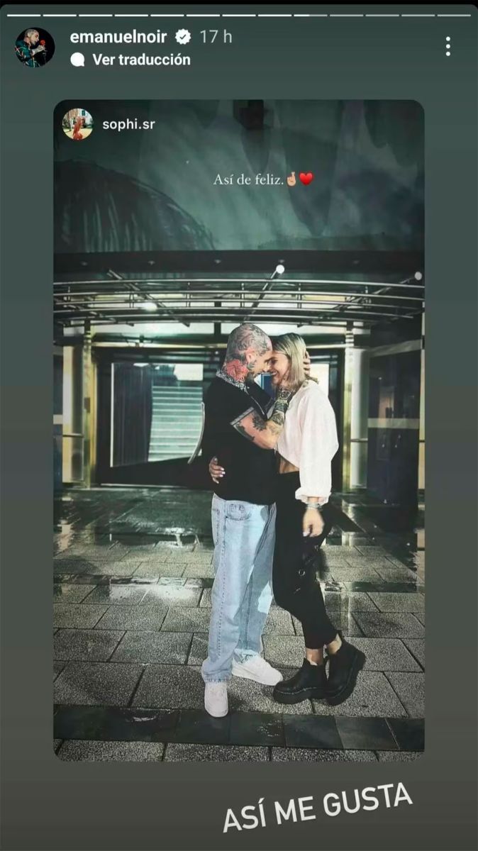 En sus redes sociales 