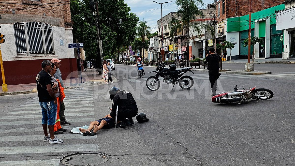 Un joven motociclista fue hospitalizado luego de un violento choque en ...