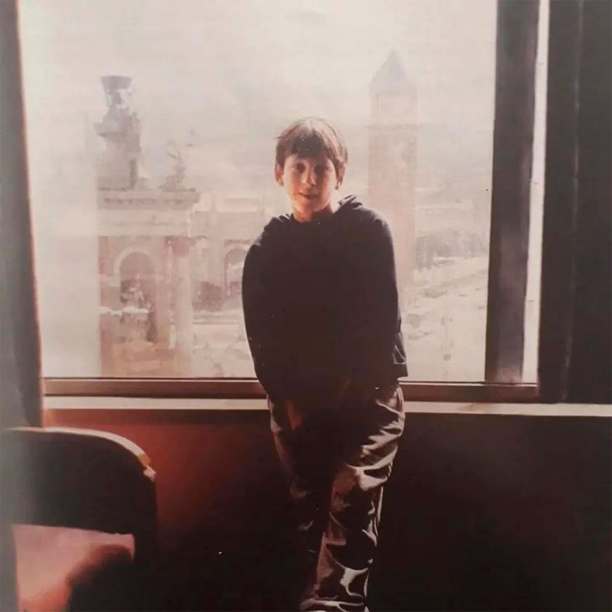 Lionel Messi, a fines del año 2000, en su primer viaje a Barcelona 