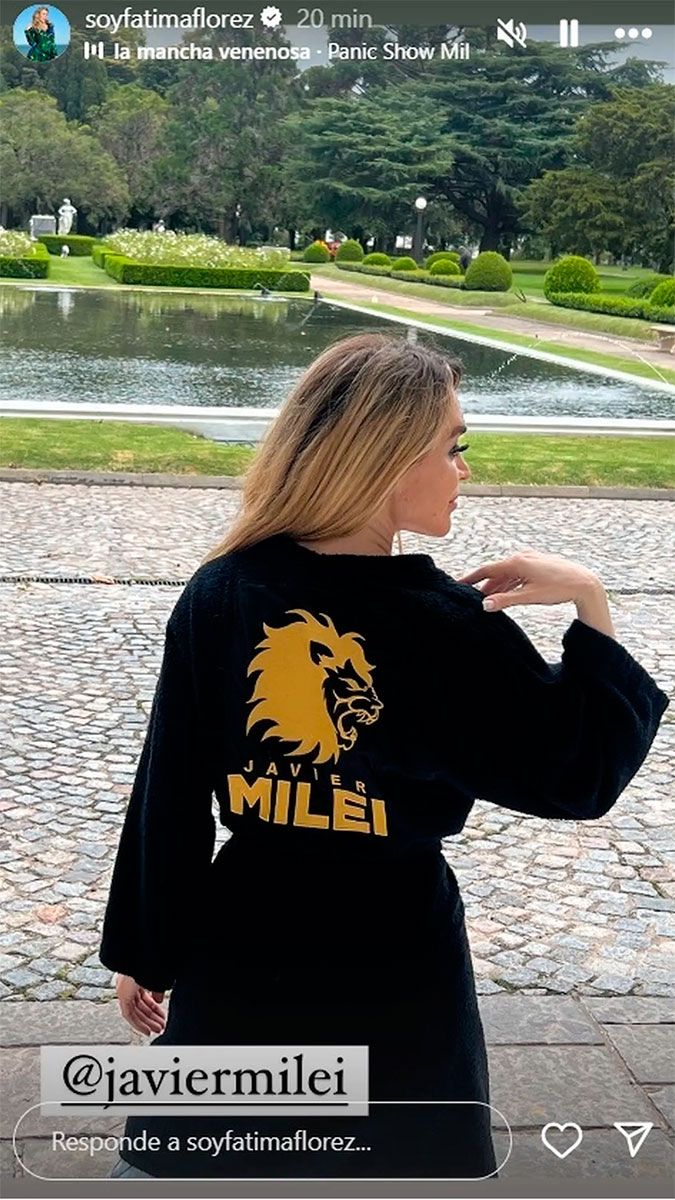 Fátima Florez en la Quinta de Olivos 