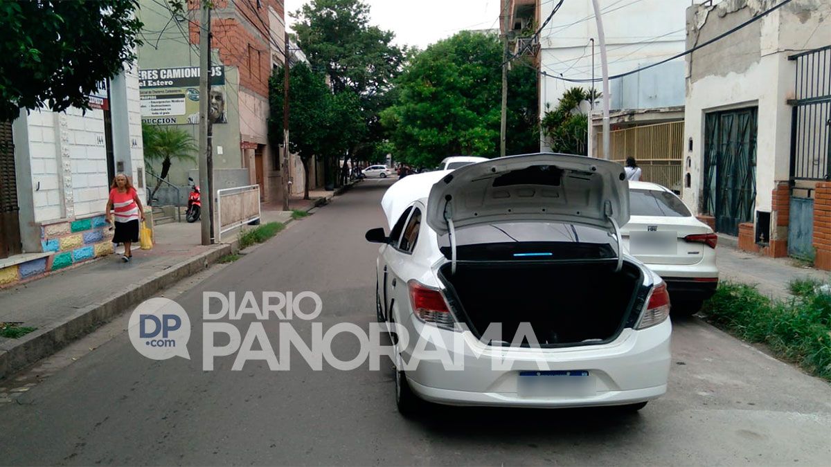 Automóvil con pérdida de GNC 