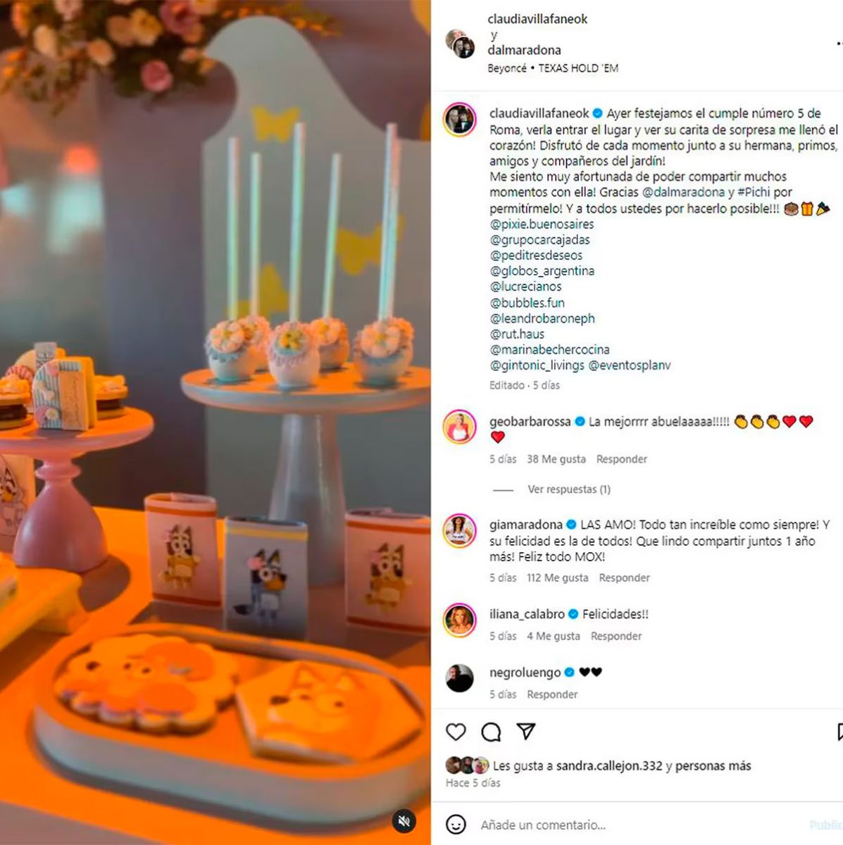 Claudia y Dalma vía Instagram  