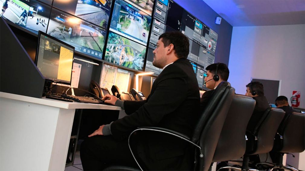 Centro de Monitoreo de la Jefatura Central de la Policía de la Provincia