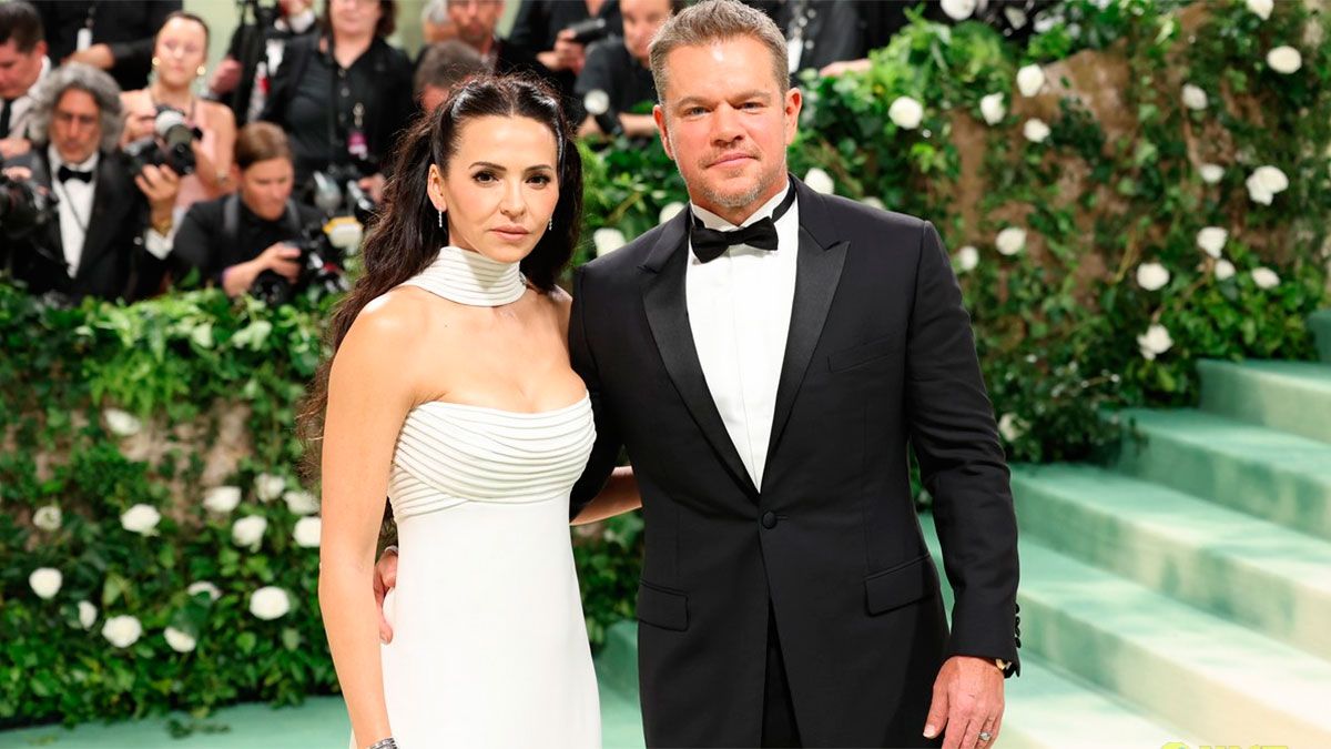 Matt Damon y su esposa Luciana 