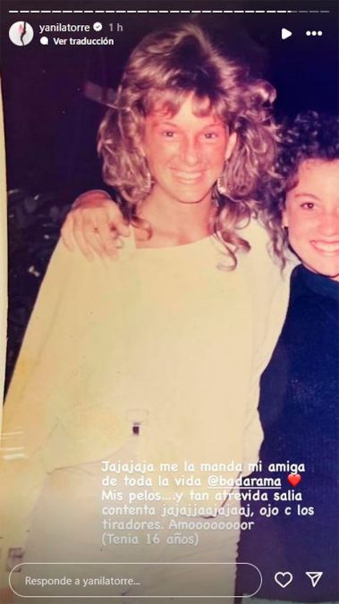 Yanina Latorre vía Instagram Stories 