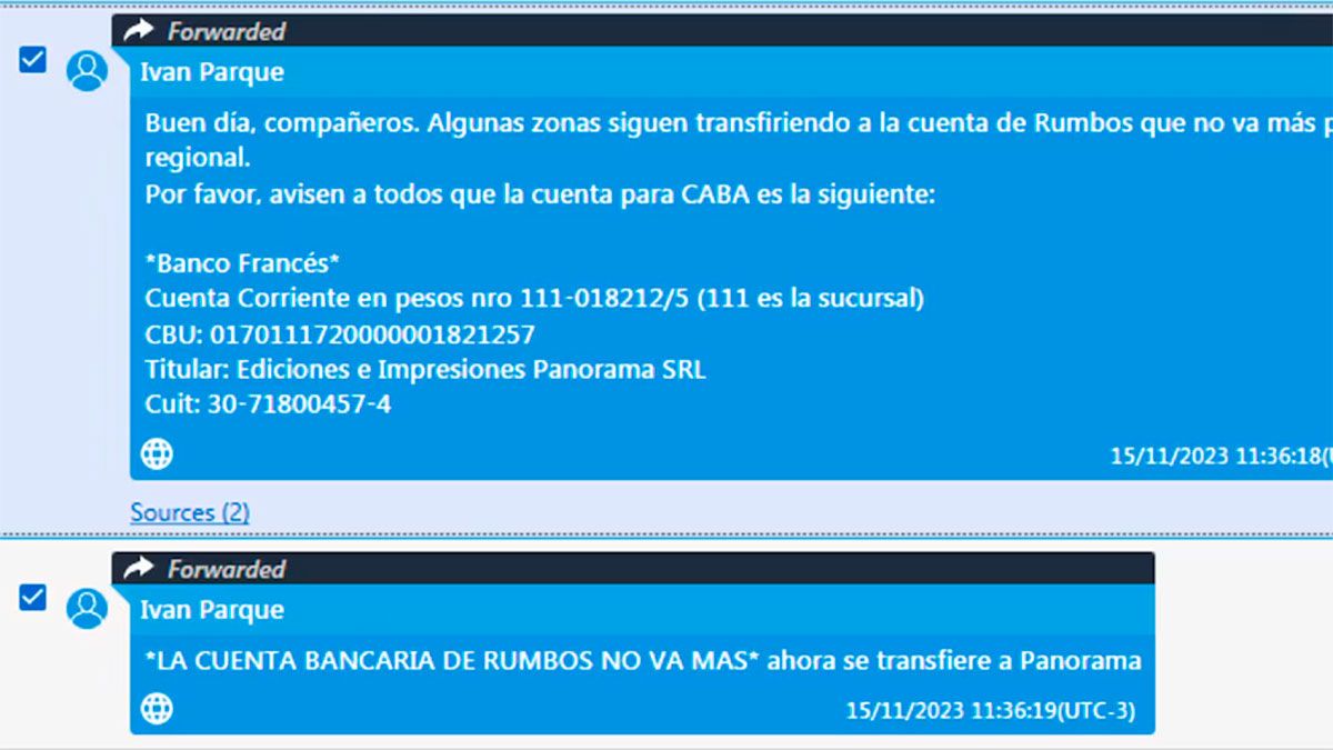 Chats donde nombraban a la imprenta
