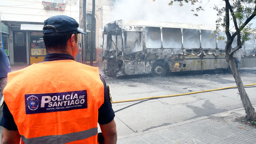 Unidad completamente quemada
