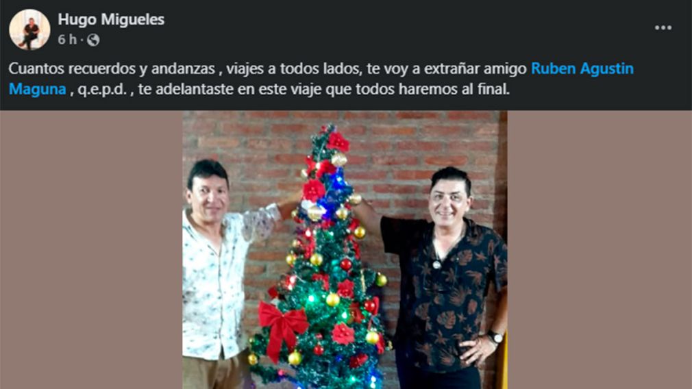 Rubén Agustín Maguna muerto en La Banda 