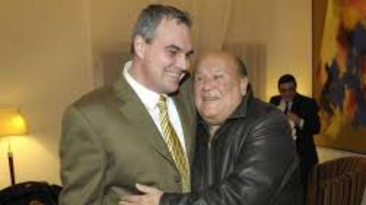 Leo Dan junto a su amigo, el empresario Lic. Gustavo Ick, en el Hotel Amérian de Las Termas 