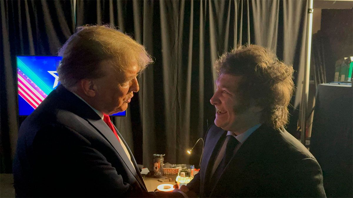 Javier Milei y Donald Trump 