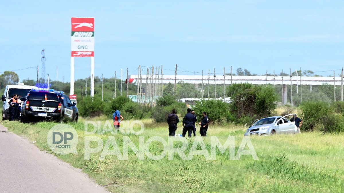 Quedó a varios metros de la ruta 