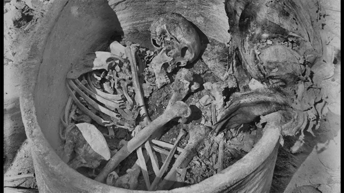 Los restos fueron descubiertos en 1902 